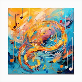 Abstract Music Painting Canvas Print