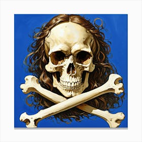 Skull And Crossbones Canvas Print