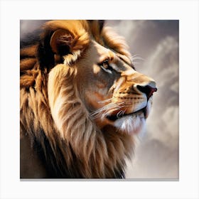 Lion In The Sky 5 Canvas Print