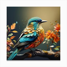 Colorful Bird Canvas Print