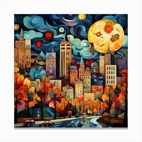 Autumn City Canvas Print