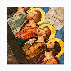 Jesus And His Disciples Canvas Print