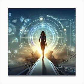 Futuristic Woman 30 Canvas Print