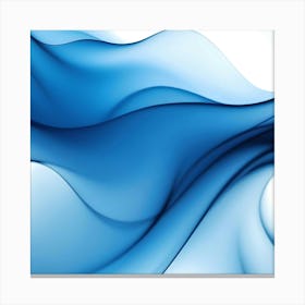 Abstract Blue Wave 4 Canvas Print