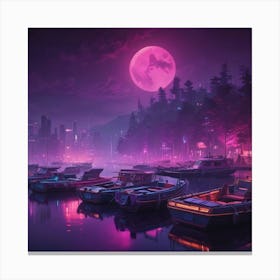 City At Night 3 Canvas Print