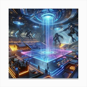 Futuristic City 20 Canvas Print