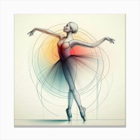 A delicate ballerina 1 Canvas Print