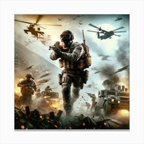 Call Of Duty 4 Canvas Print