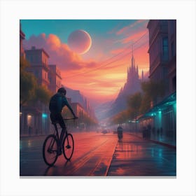 Futuristic City Canvas Print