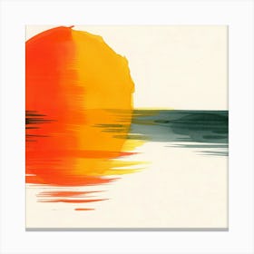 Abstract Sunset Canvas Print