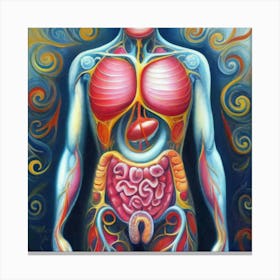 Organs Of The Human Body 15 Canvas Print