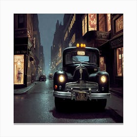 Night In New York City 1 Canvas Print