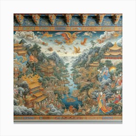 Chinese Mural 1 Canvas Print