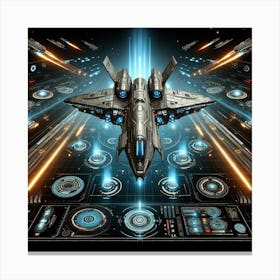 Futuristic Spaceship 31 Canvas Print