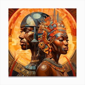 Egyptian Couple 4 Canvas Print