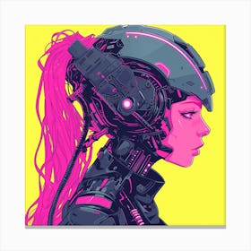 Robot Girl 3 Canvas Print