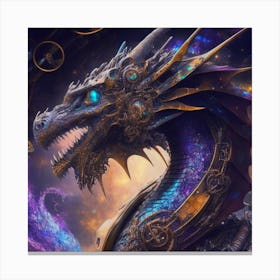 Steampunk Dragon 3 Canvas Print