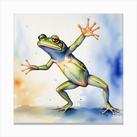 Frog Dancing Canvas Print
