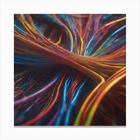 Colorful Wires 20 Canvas Print