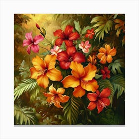 Hibiscus Art 2 Canvas Print