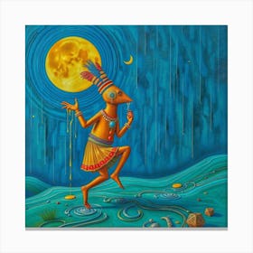 Aztec Dancer Canvas Print