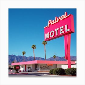 Palm Springs Motel Sign 1 Canvas Print