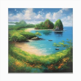 Beach Scene Canvas Print