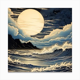 Sea wave Canvas Print