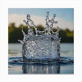 Water Splash - Water Splash Stock Videos & Royalty-Free Footage Canvas Print