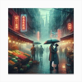 Hong Kong City Canvas Print