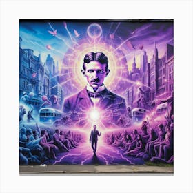 Nicolas Edward Tesla Canvas Print