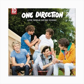 Live While We're Young - Single (by One Direction) Canvas Print