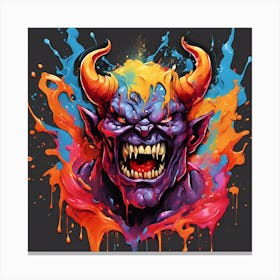 Devil Head 9 Canvas Print