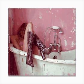 Bathing Boots Stock Videos & Royalty-Free Footage Canvas Print