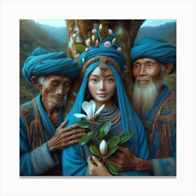 The Magnolia Princess and her taker Canvas Print