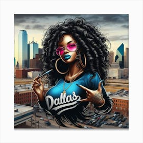 Dallas Girl 2 Canvas Print