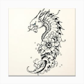 Dragon Tattoo Design Canvas Print