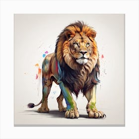 Lion Painting Canvas Print