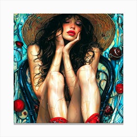 Le Boudoir 3 - American Beauty Canvas Print