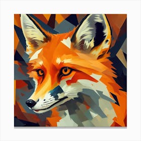 Foxcity - A Fox In The Cubism Style Canvas Print