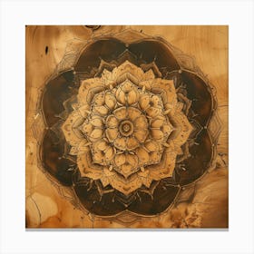Pyrography on Wood 1 Canvas Print