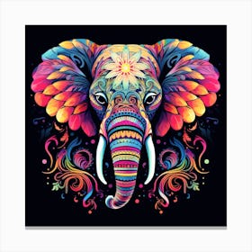 Maraclemente Patterned Elephant Neon Colors 43 Full Page No Neg Bb602fd3 1484 4a66 A377 6d596fe039db Canvas Print