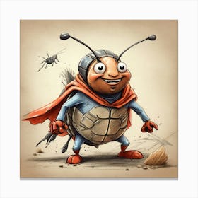 Super Hero Turtle Canvas Print