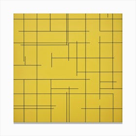 Yellow Squares 2 Canvas Print