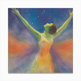 Angel In The Sky Canvas Print