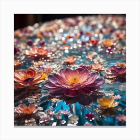 Glass Flowers 1 Canvas Print