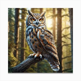 Great Horned Owl 12 Canvas Print