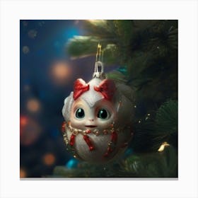 Alien Christmas Ornament 2 Canvas Print