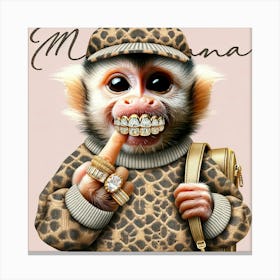 Mama Monkey Canvas Print