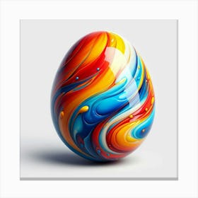 Colorful Easter Egg Canvas Print
